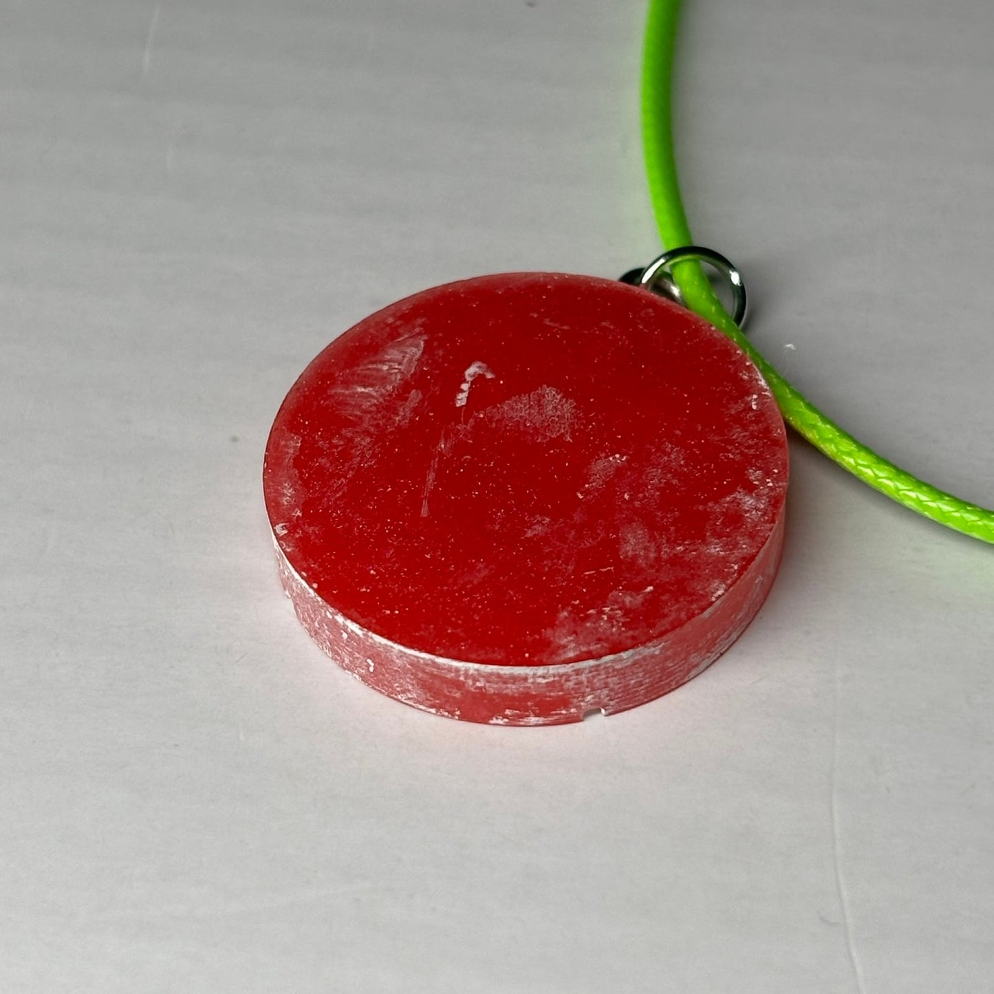 Red Rook - Handmade Resin Chess Necklace