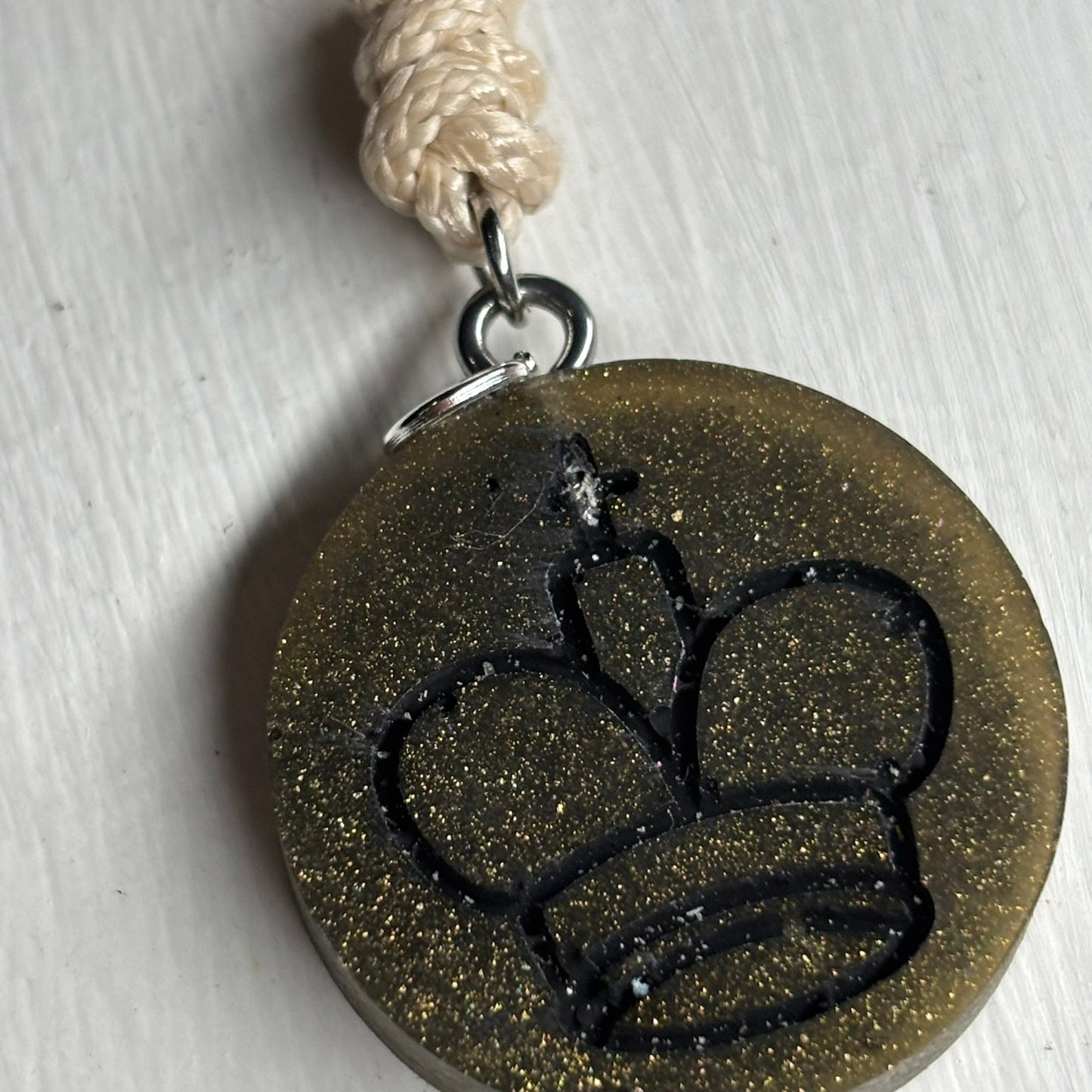Classic King - Handmade Resin Chess Necklace