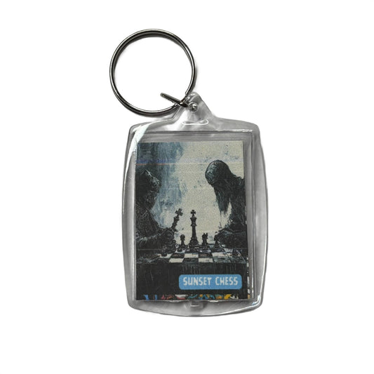 Playing In The Shadows - Chess  Photo Keychain