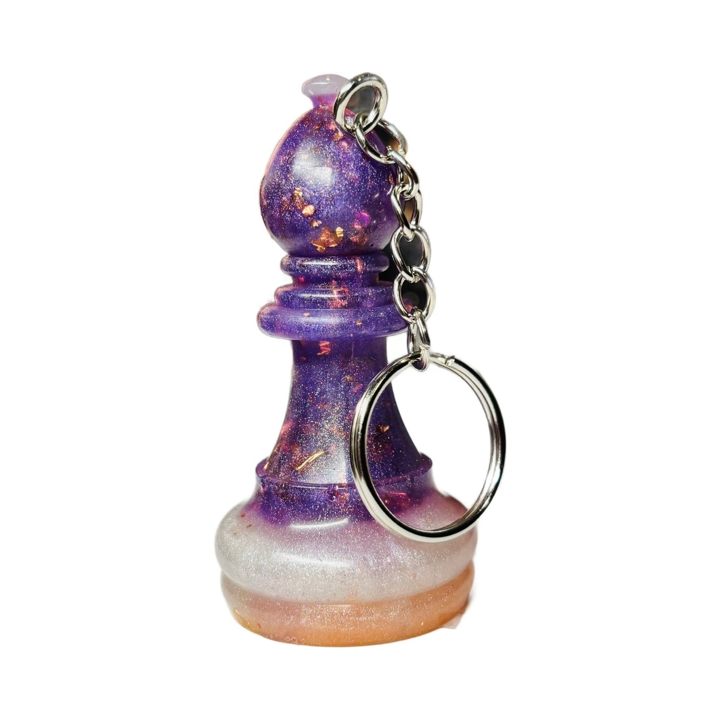 Finest Purple Bishop - Handmade Resin Keychain - Large Edition