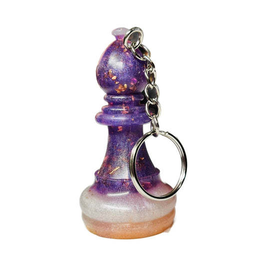 Finest Purple Bishop - Handmade Resin Keychain - Large Edition