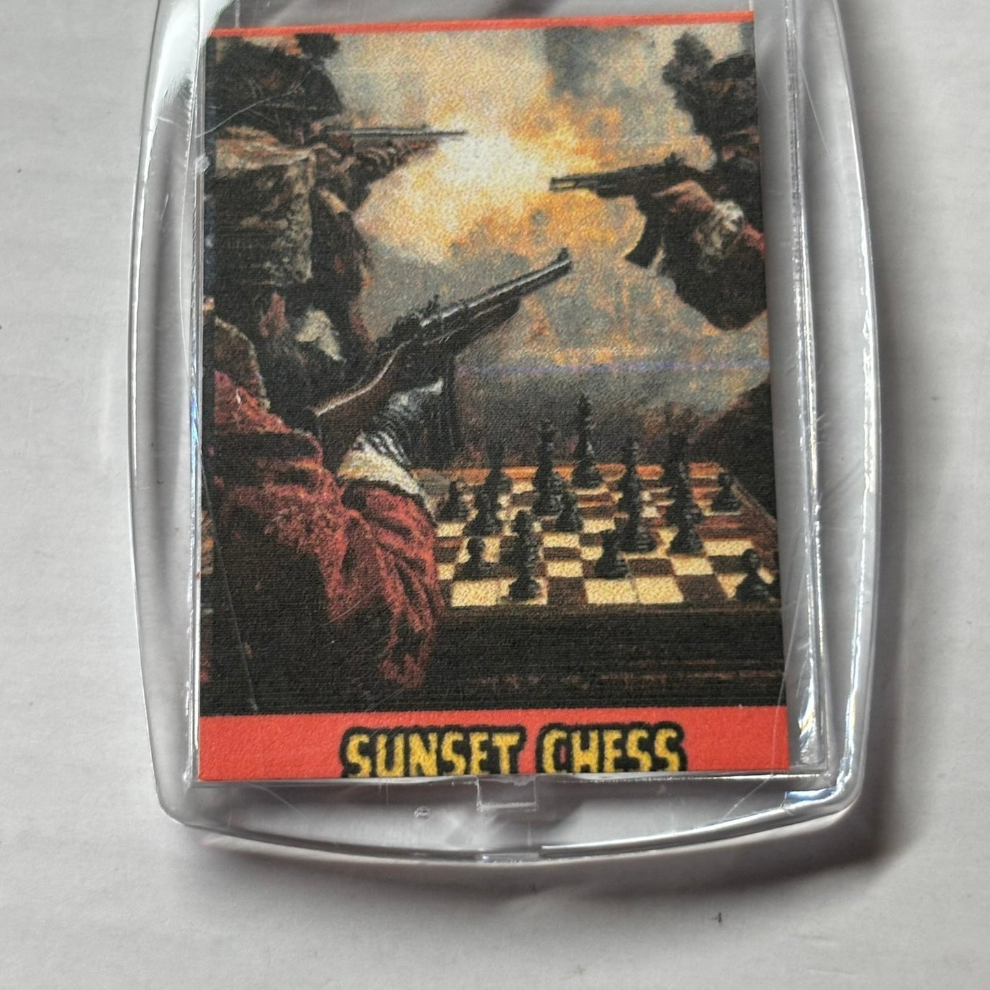 Battle - Chess  Photo Keychain