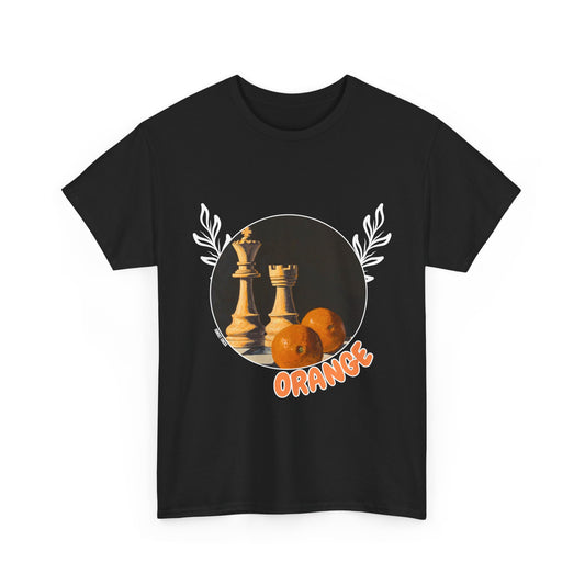 Oranges &Chess -  Black T Shirt