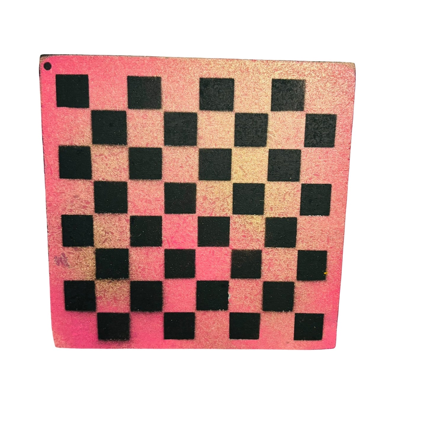 Peach Sunshine - Painted Double Sided Chess Board