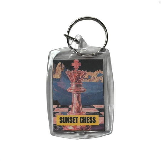 Snow Caps - Chess  Photo Keychain