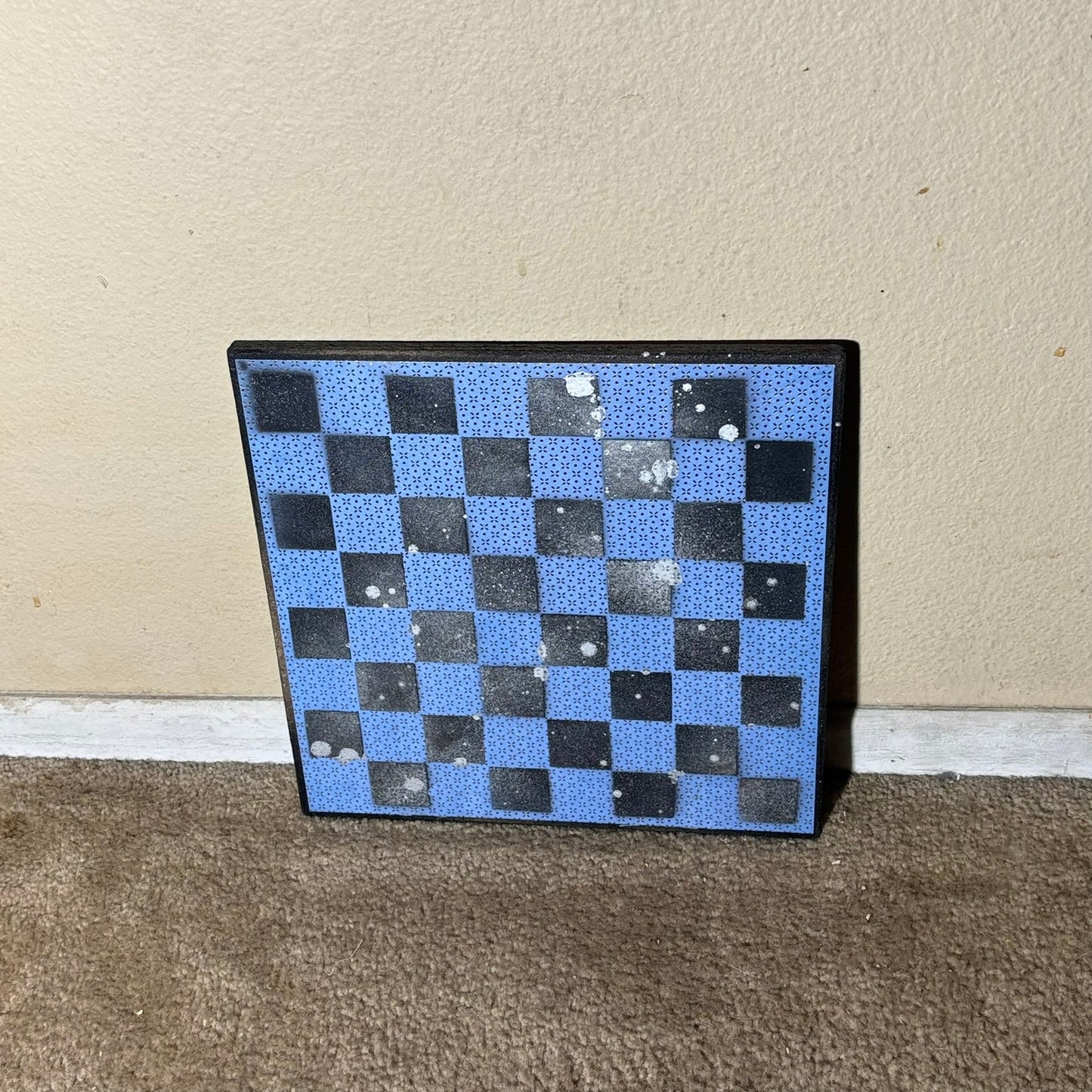Blue Gold Foil - Scrapbook Chess Board
