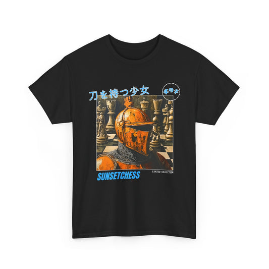 The Orange Knight - Black Chess T Shirt