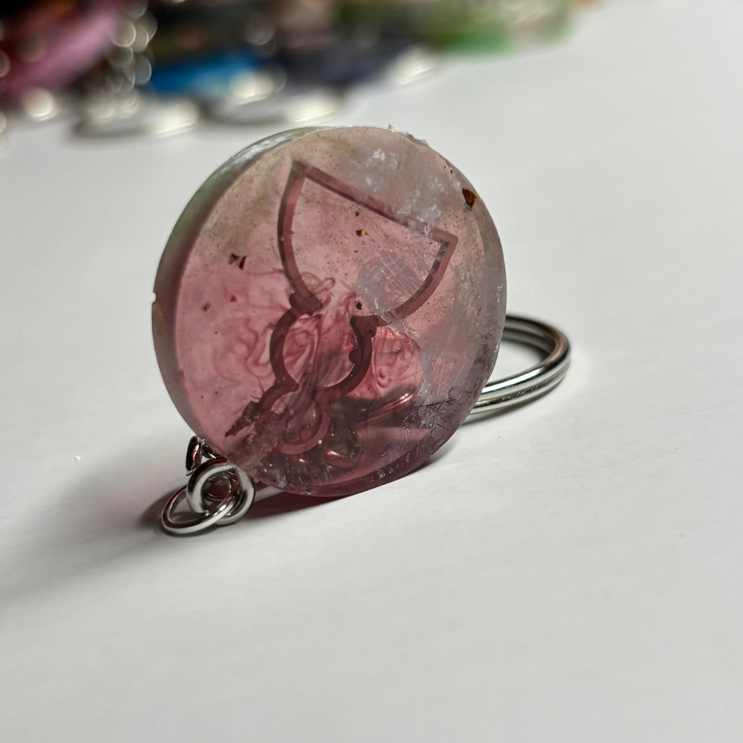 Violet Red - Handmade Resin Keychain