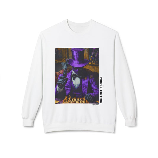 The Negotiator - White Chess Crewneck Sweater