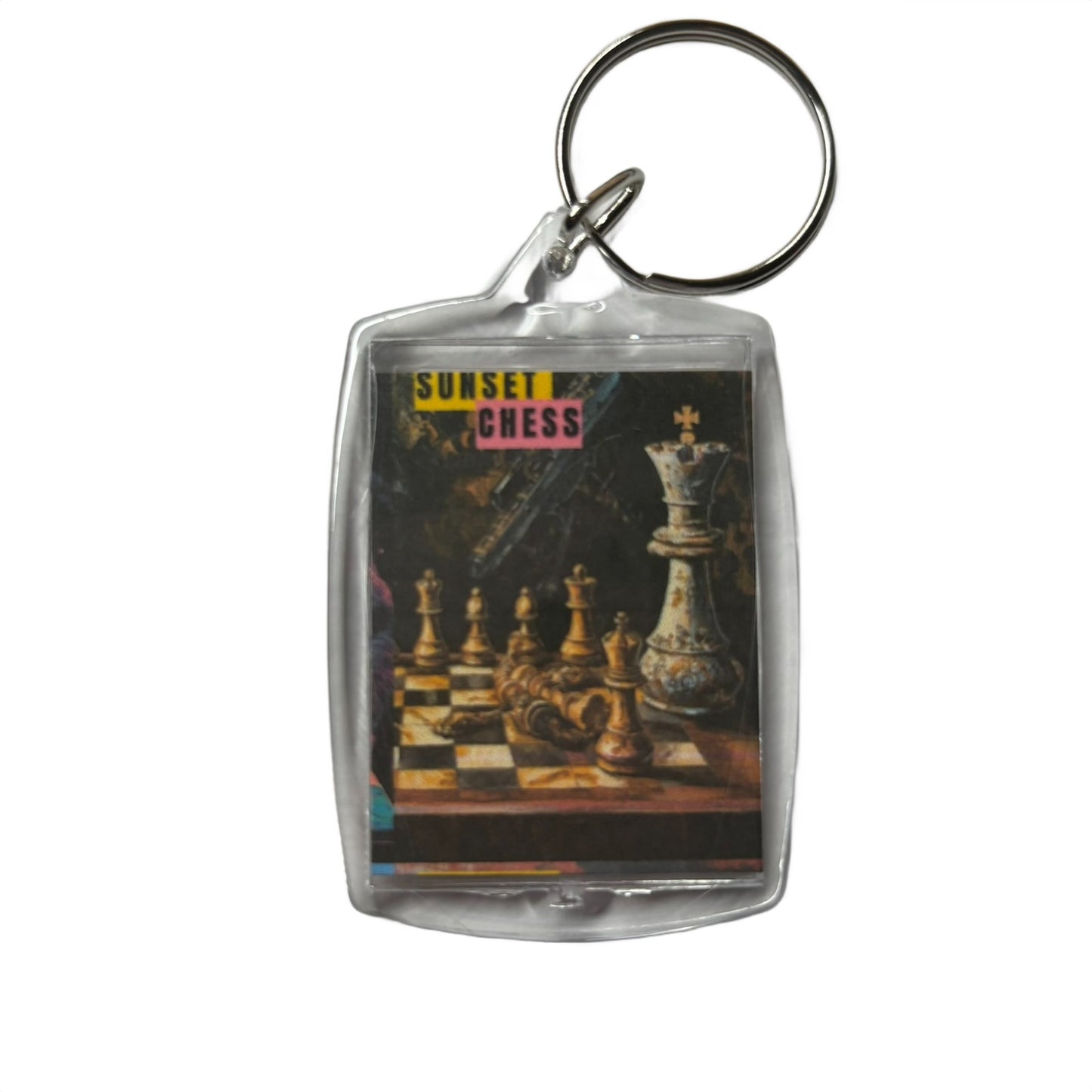 Vintage King - Chess  Photo Keychain