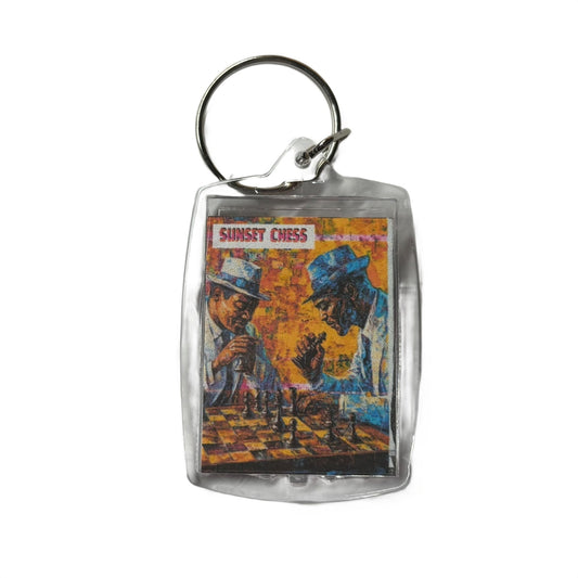 Jazz Men - Chess  Photo Keychain