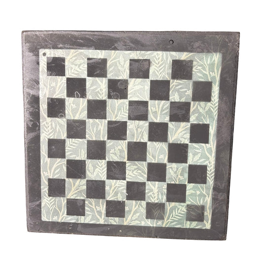 Green Leaves - Scrapbook Chess Board