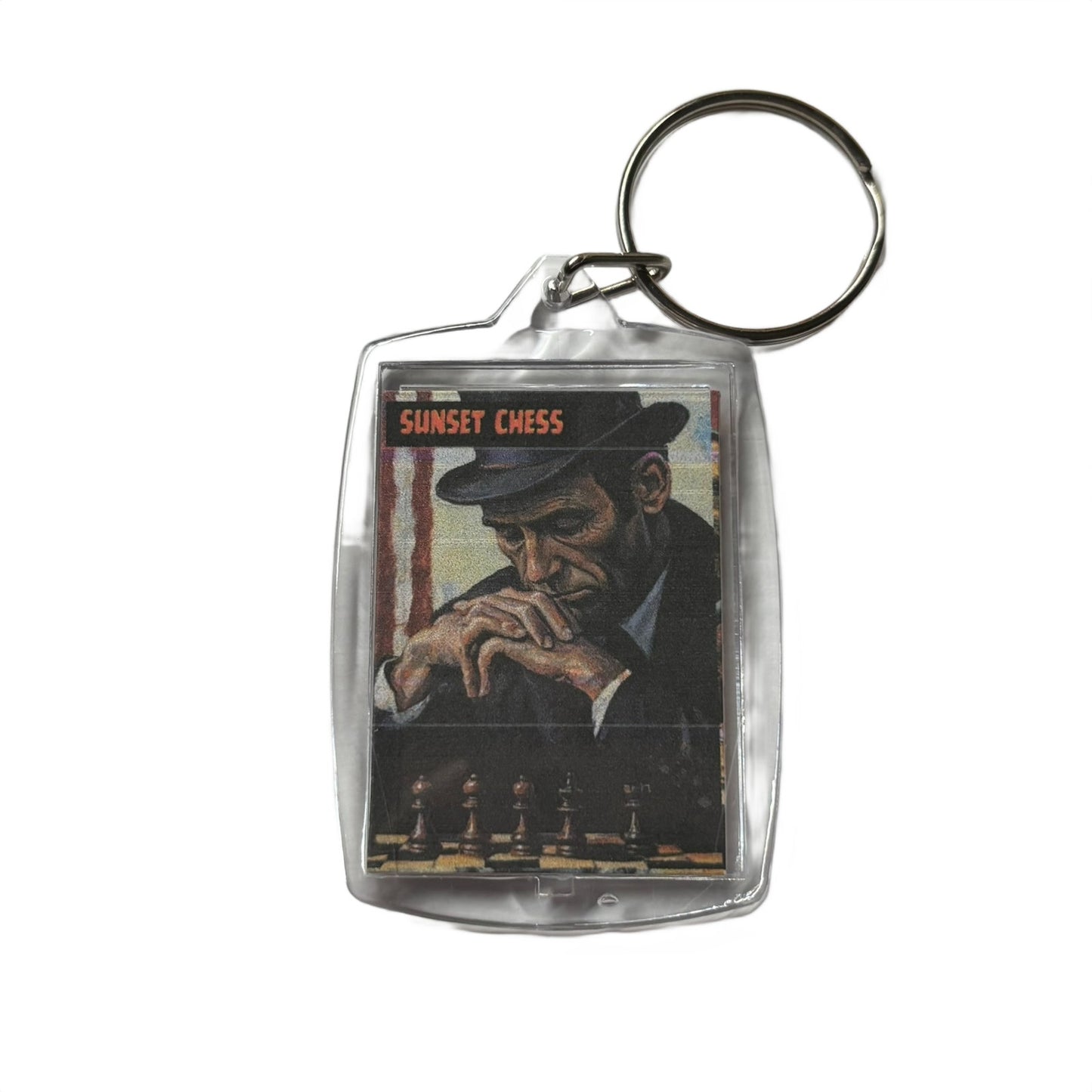 Lincoln - Chess  Photo Keychain