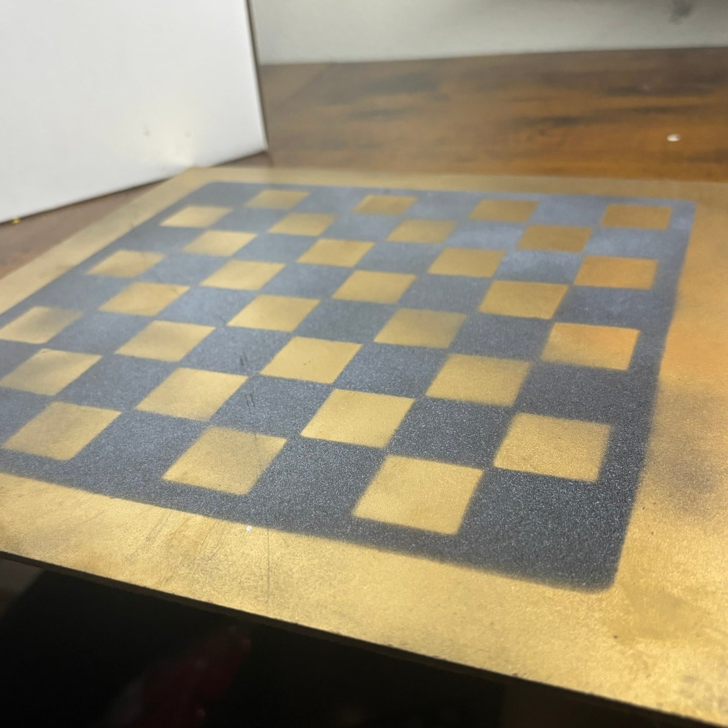 Simple Gold - Painted Chess Board