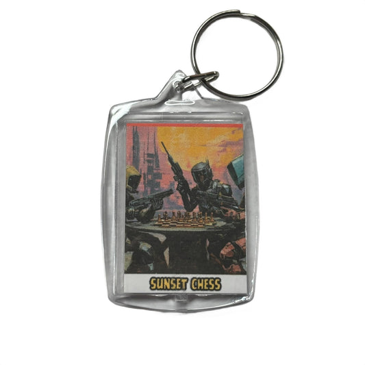 Robot Beef - Chess  Photo Keychain