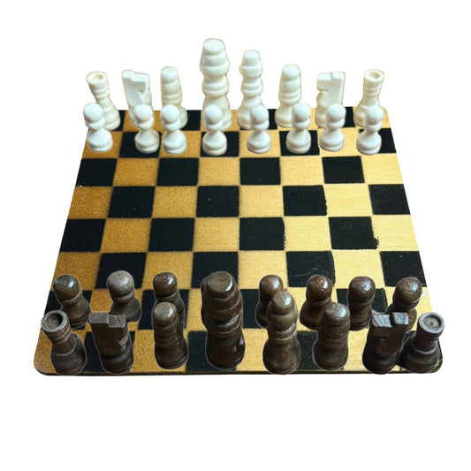 Golden Black - Mini Chess Set