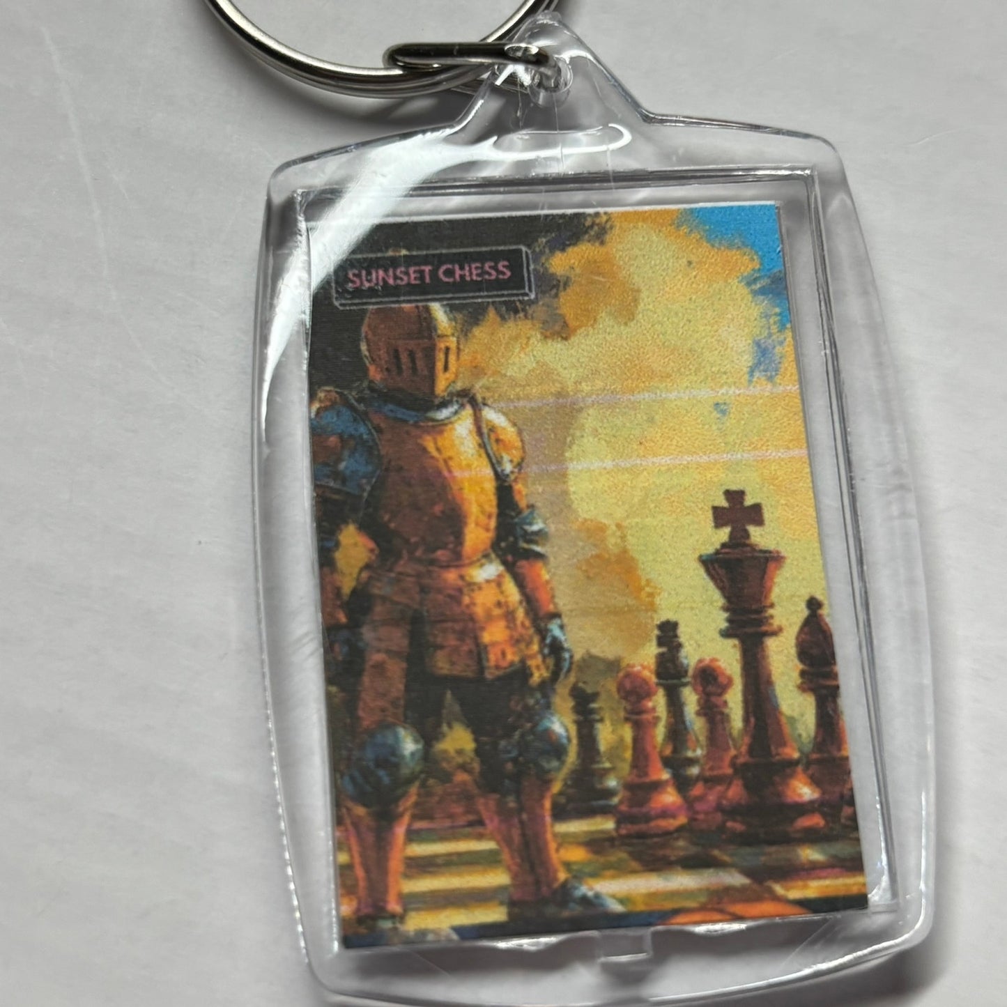 Standing Strong - Chess  Photo Keychain