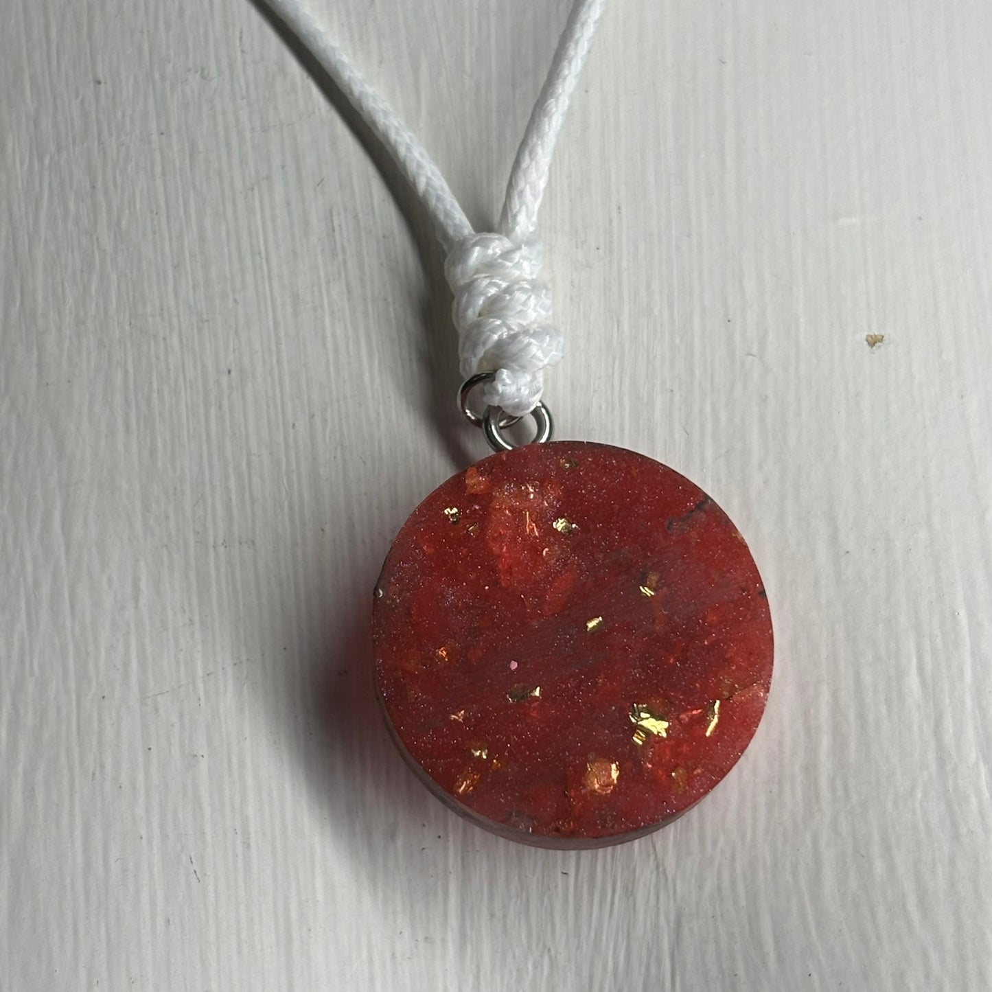 Crystal red Knight - Handmade Resin Chess Necklace