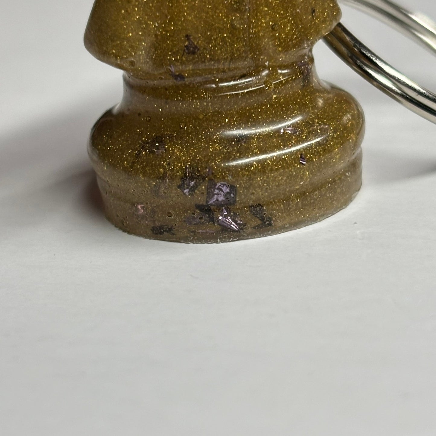 Dark Yellow Knight - Handmade Resin Keychain