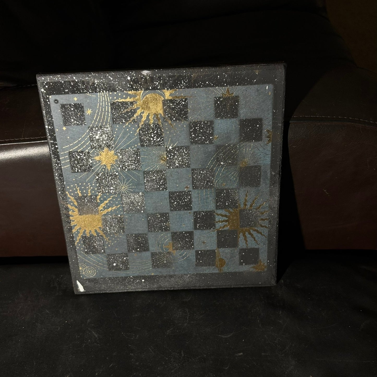 Space Stars - Scrapbook Chess Board