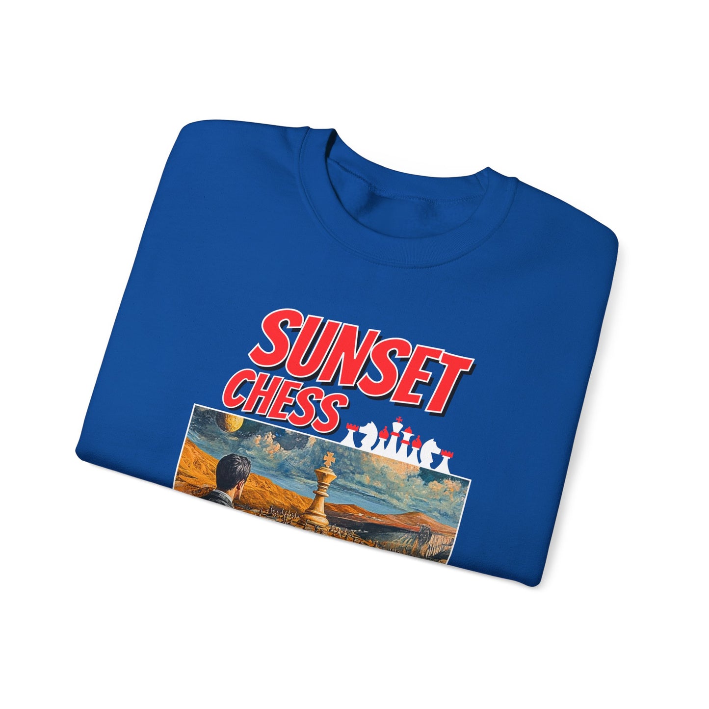 The Desert Plains - Blue Chess Crewneck Sweater