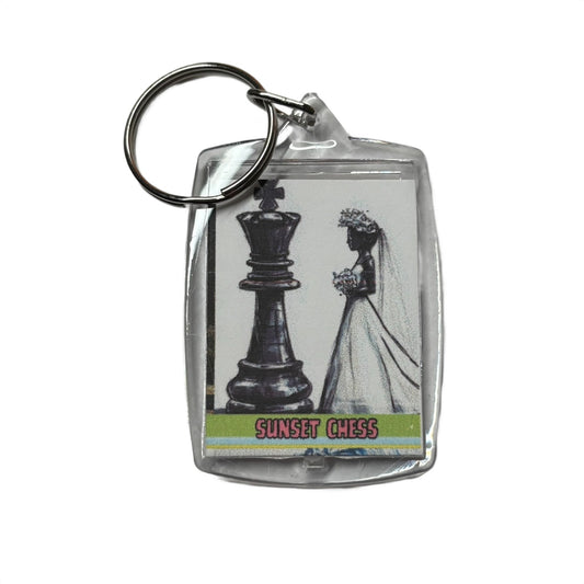Marriage - Chess  Photo Keychain