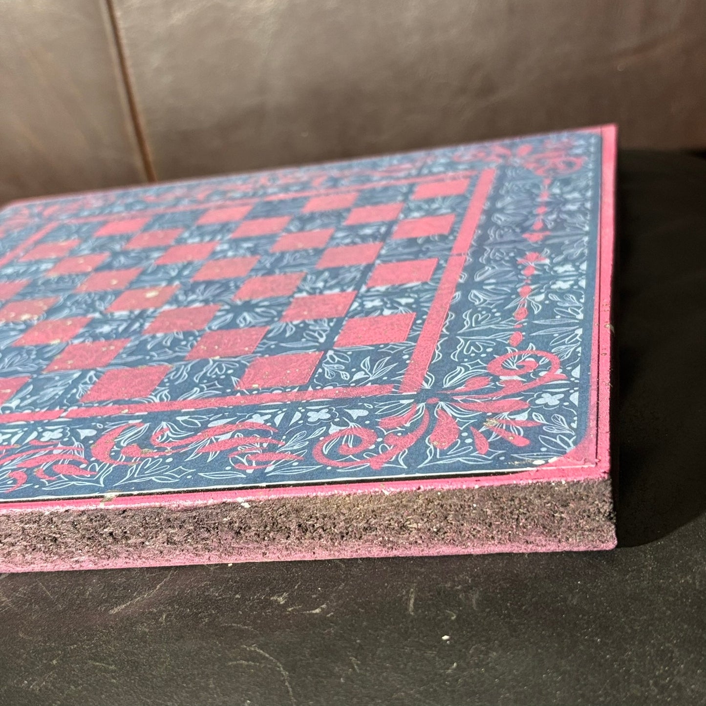 Light Pink & Blue - Scrapbook Chess Board