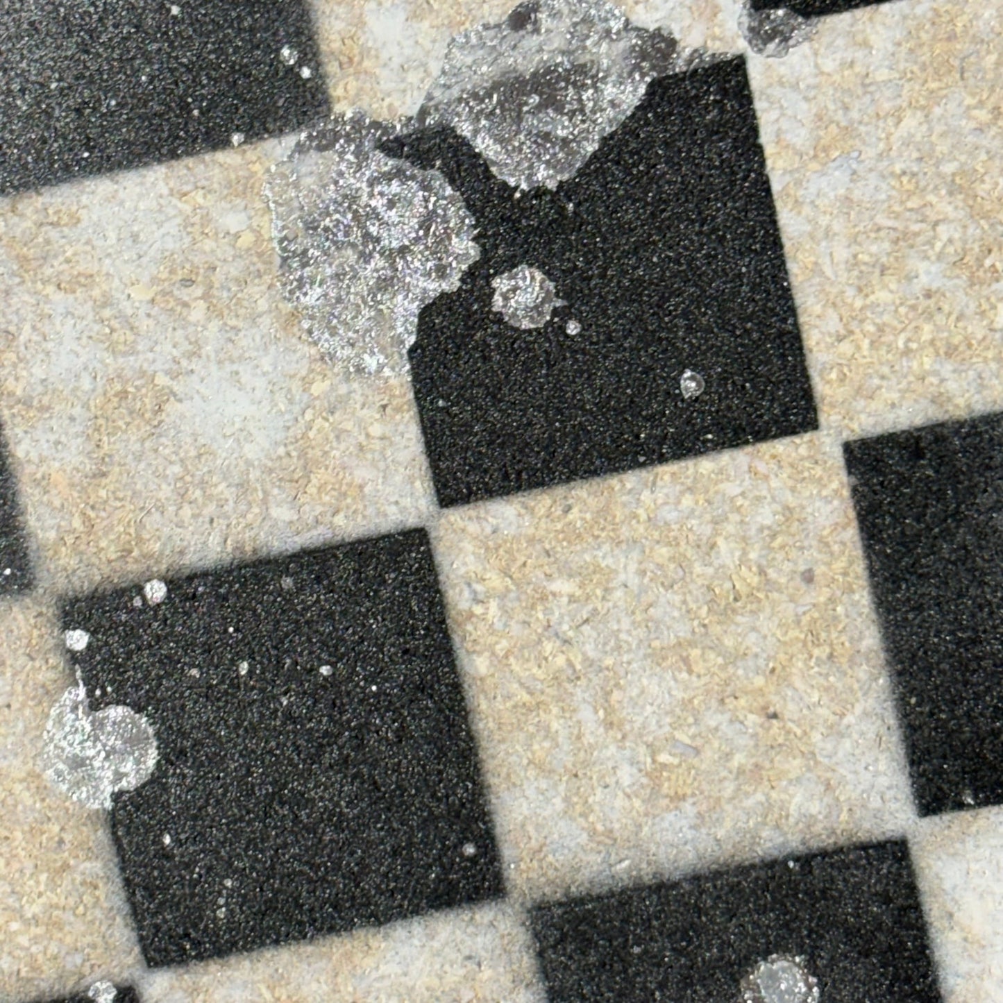 Fading White - Painted Chess Board