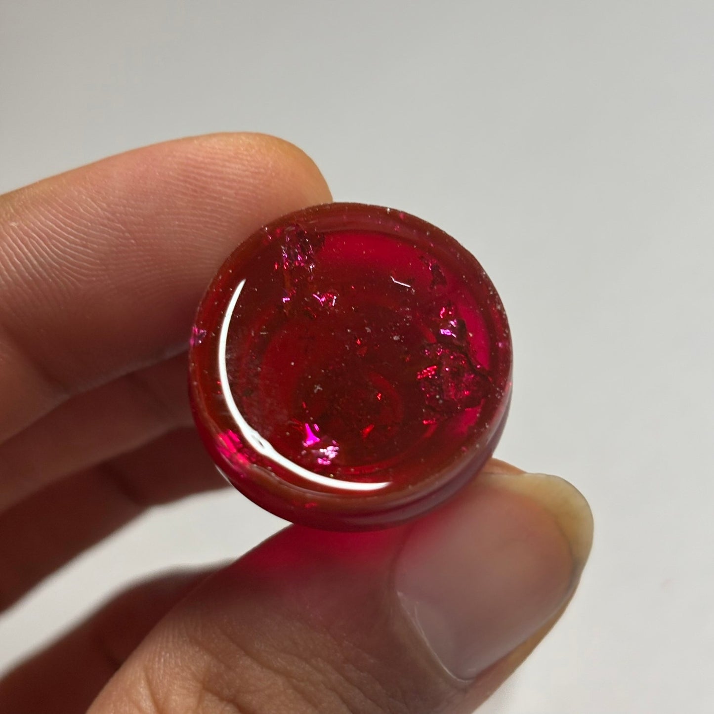 Cherry Red Bishop - Handmade Resin Keychain