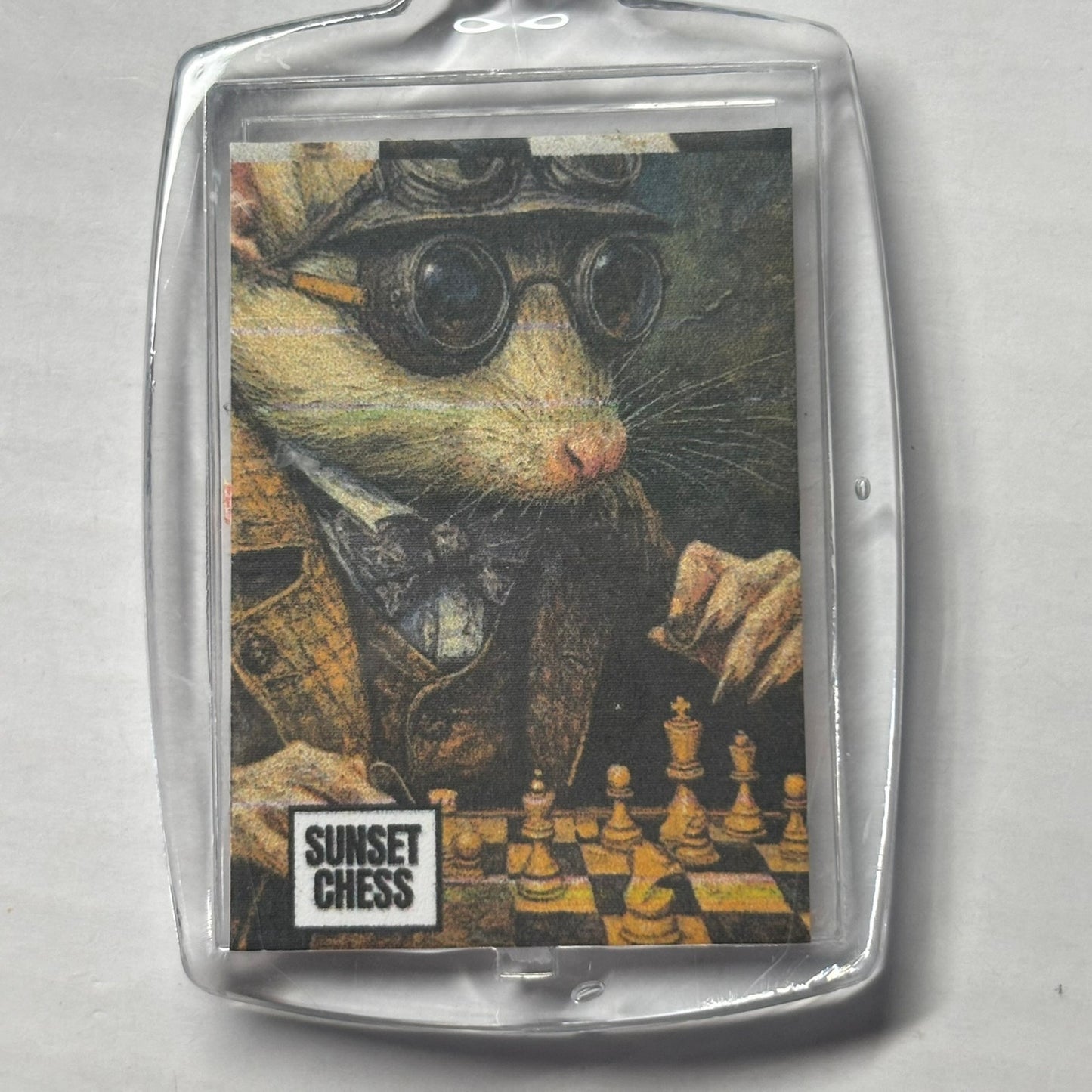Mice Men  - Chess  Photo Keychain