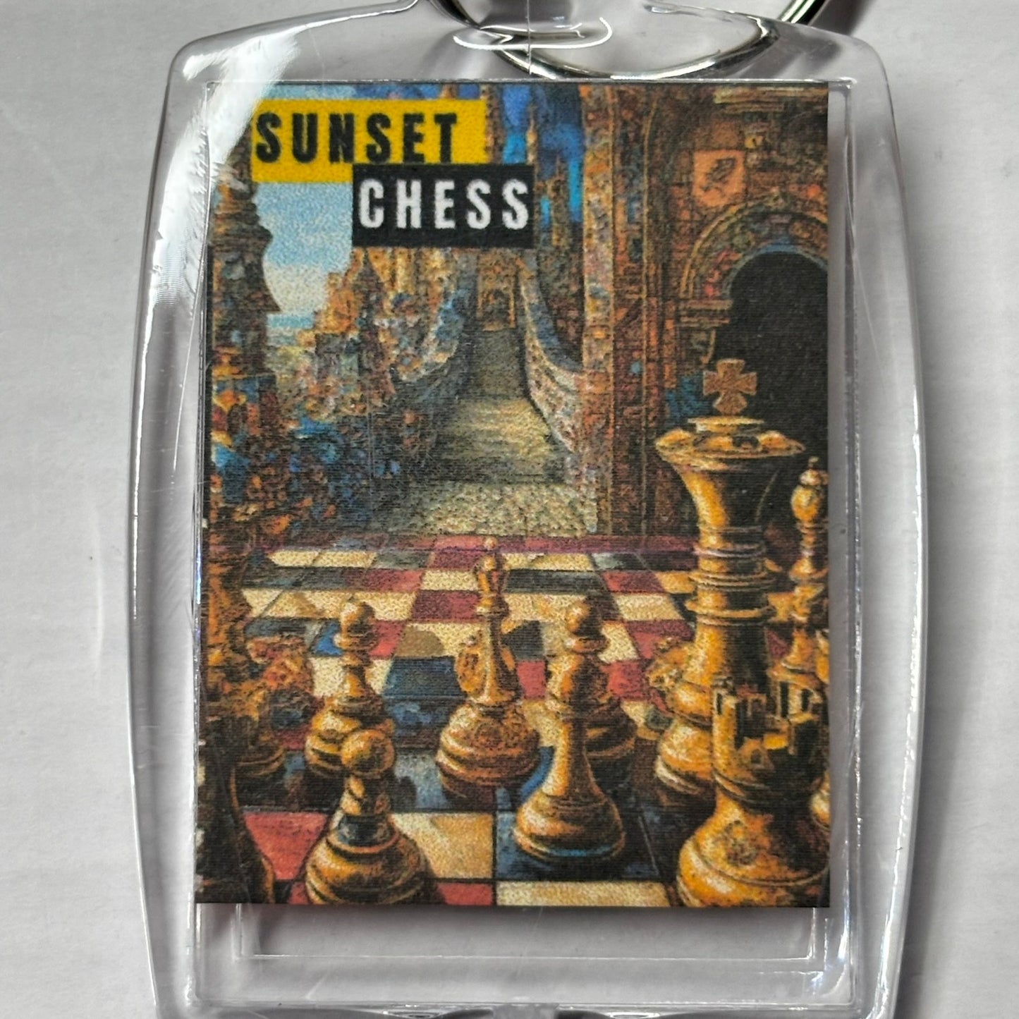 The City - Chess  Photo Keychain