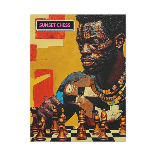 African King - Canvas Chess Print 30"x40"
