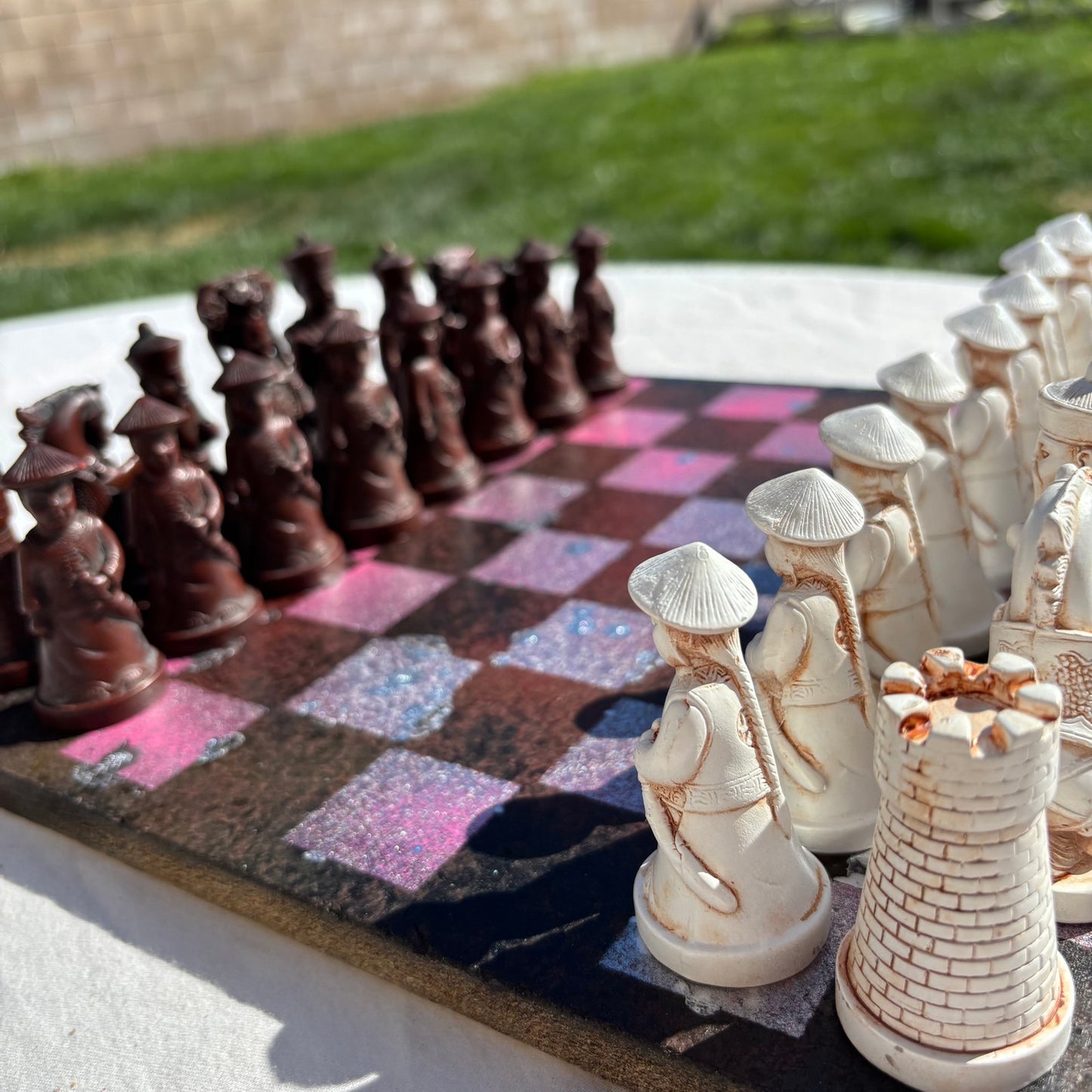 Pink Space Void - Chinese Edition Chess Set