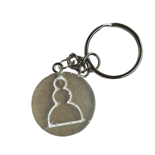 The White Pawn - Handmade Resin Keychain