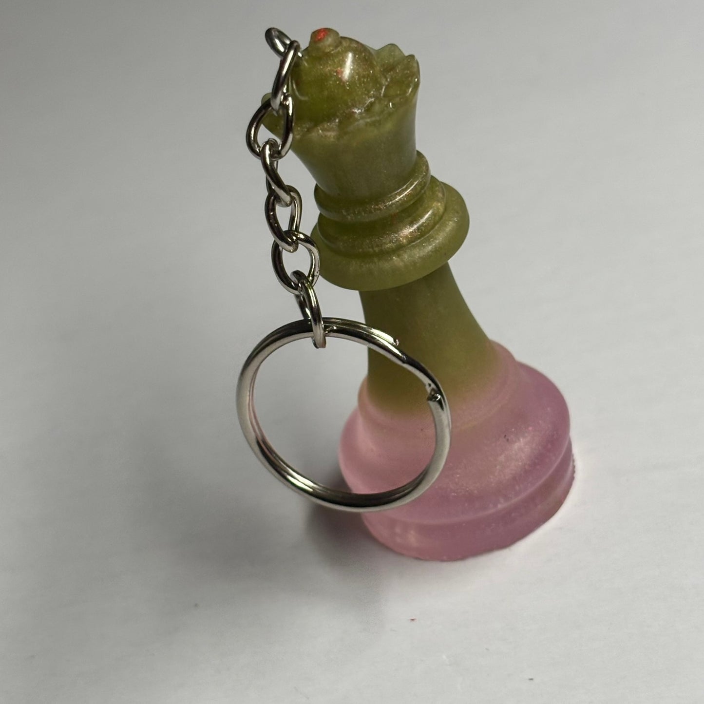 Pink Bottom Queen - Handmade Resin Keychain