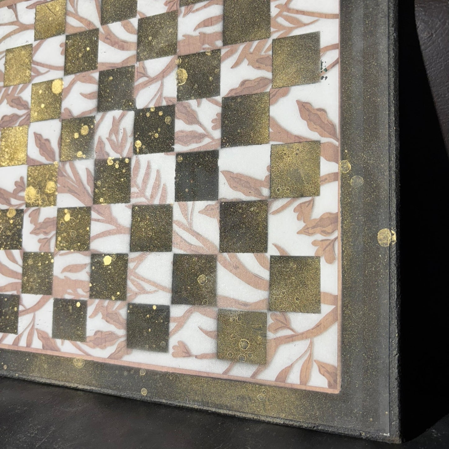 Golden Brown - Scrapbook Chess Board