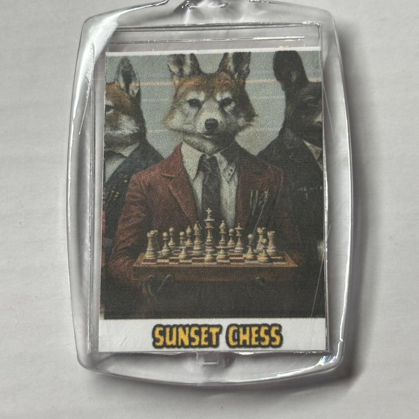 Mafia Dogs - Chess  Photo Keychain
