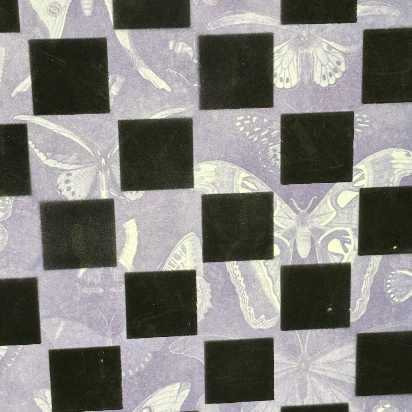 Purple Butterflies - Scrapbook Chess Board