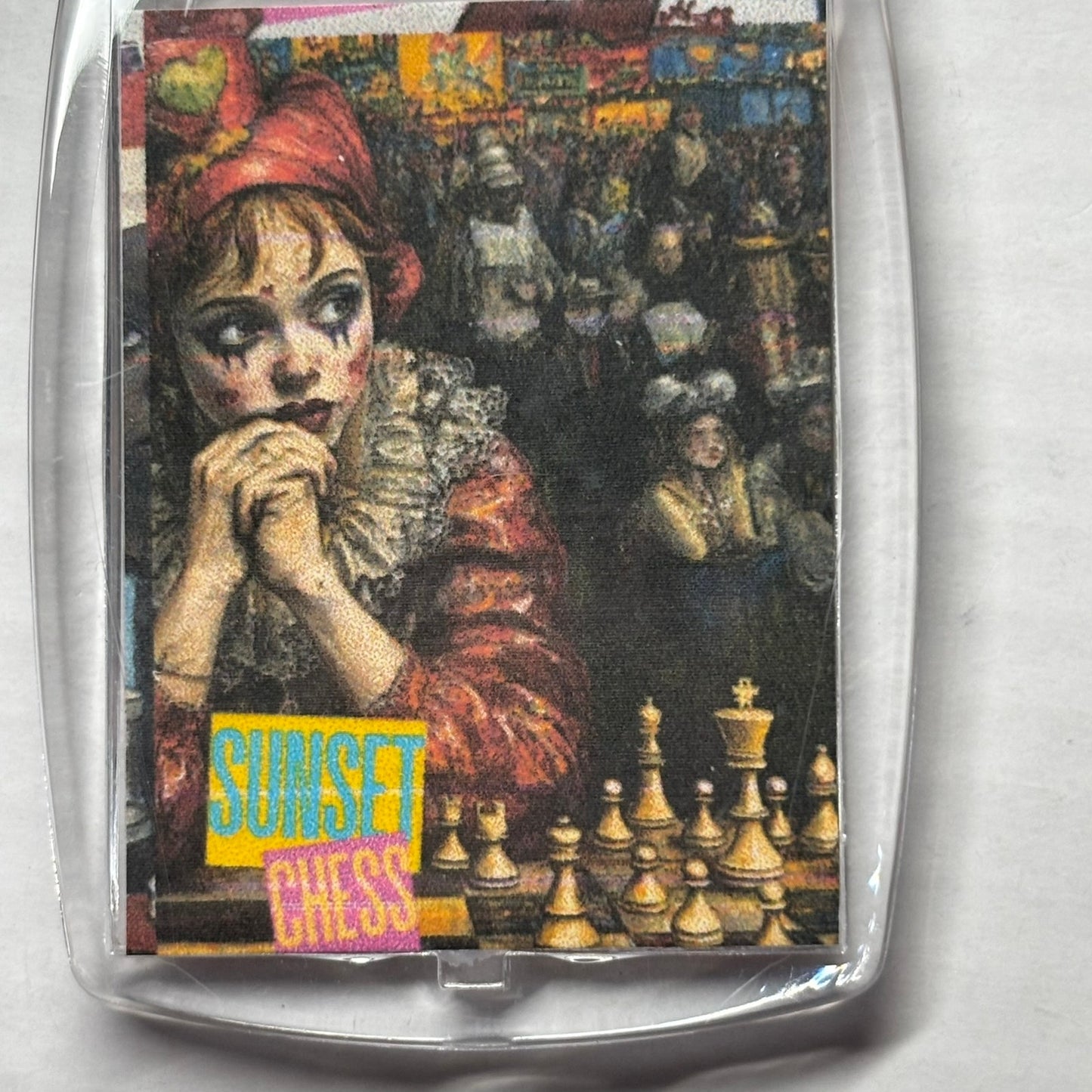 Young Lady - Chess  Photo Keychain