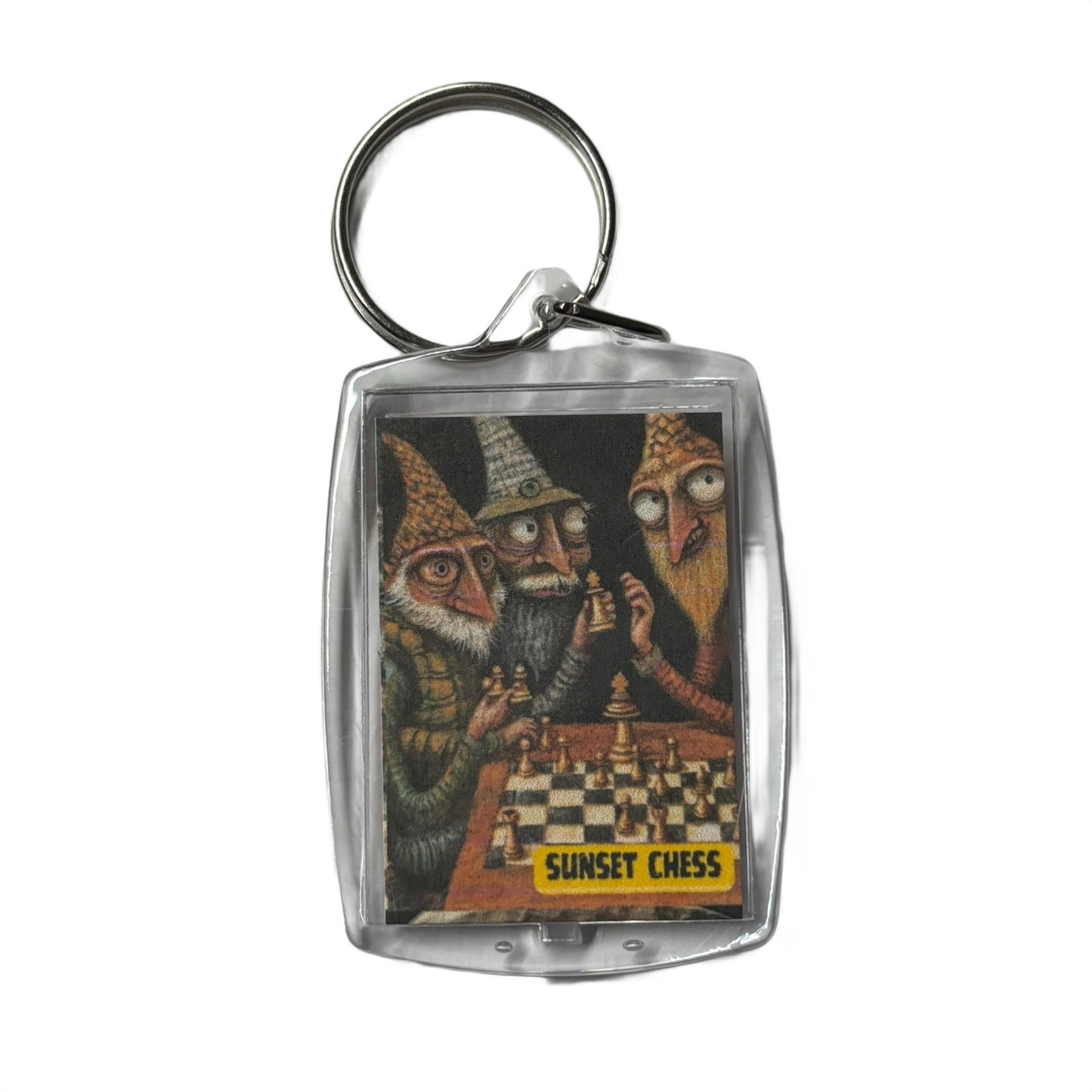 Mini Men - Chess  Photo Keychain