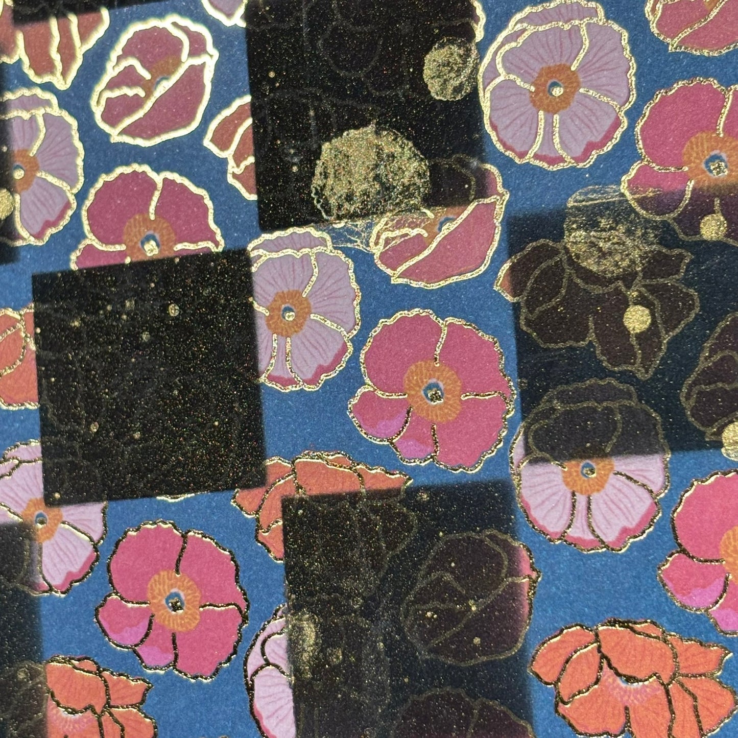 Flower Pattern- Scrapbook Chess Board