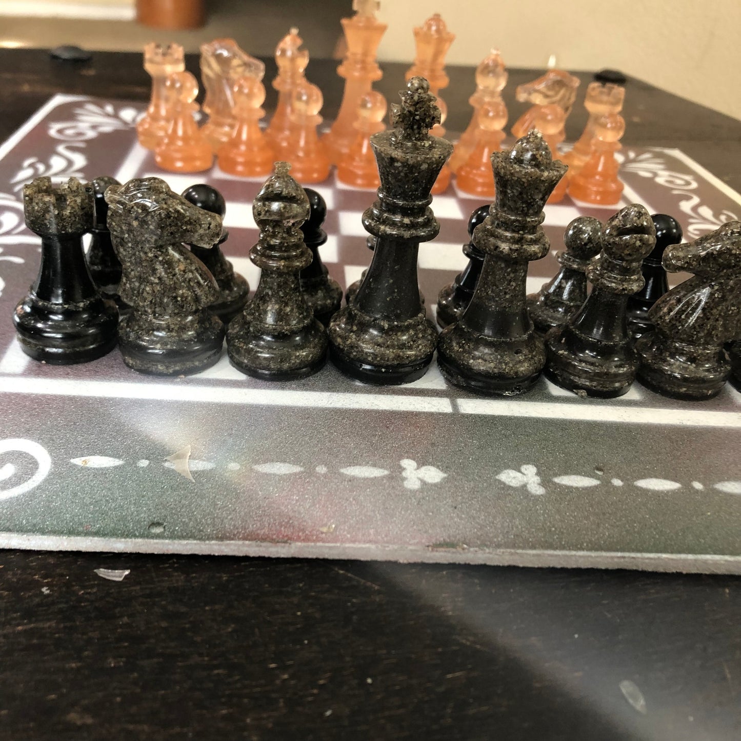 Cosmic Space - Painted Chess Set