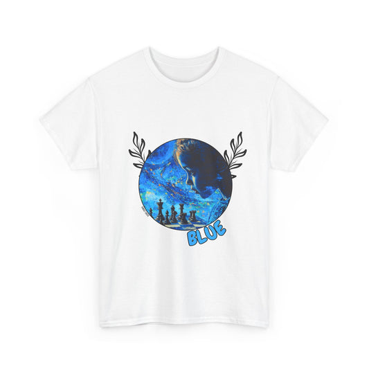 Blue Mist Chess -  White T Shirt