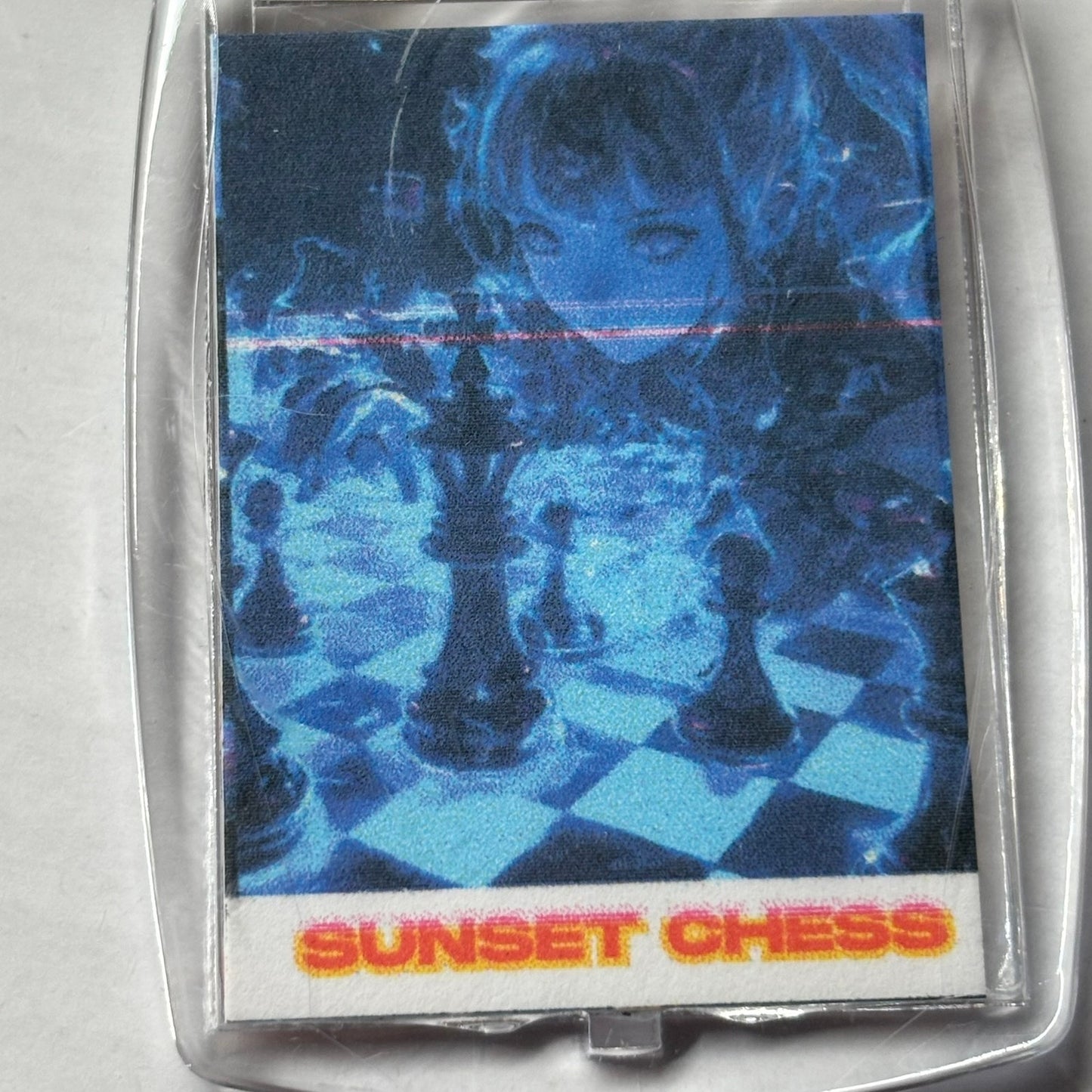 Blue Anime - Chess  Photo Keychain