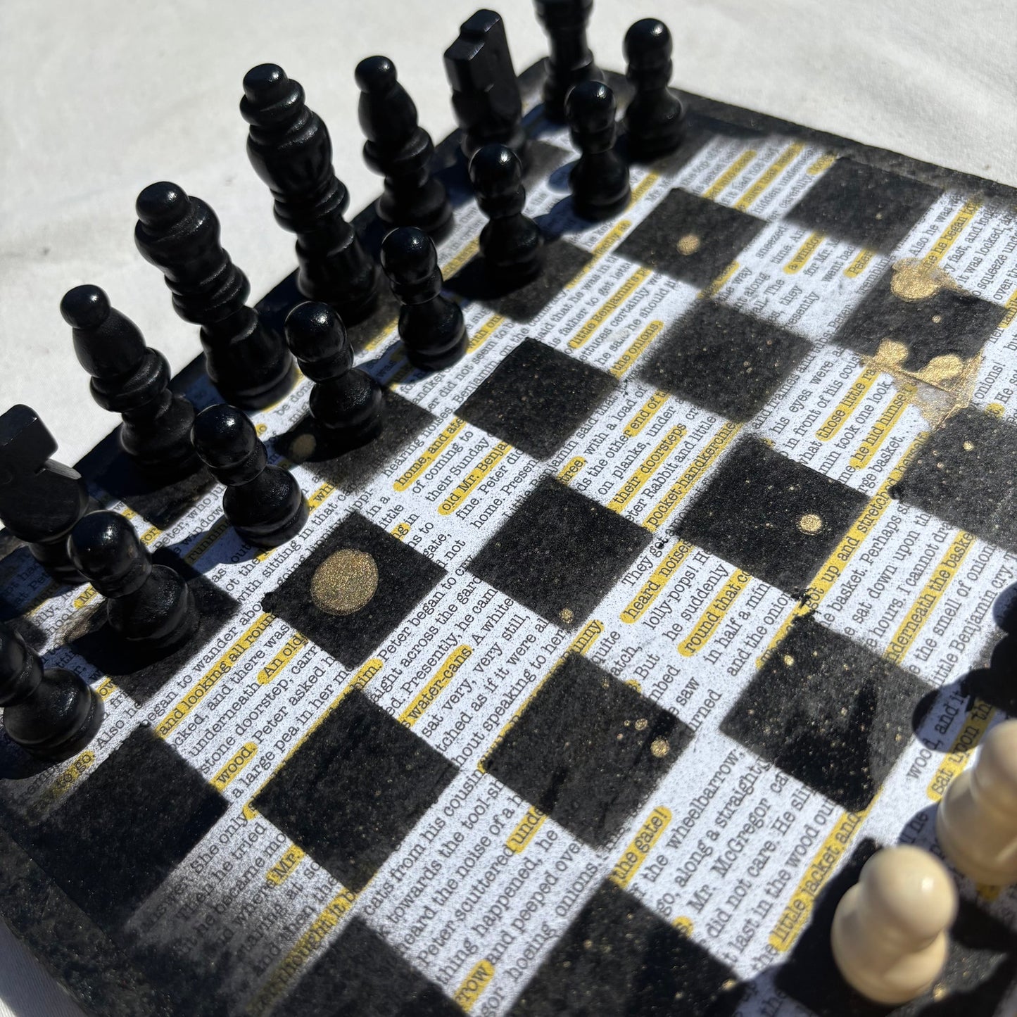 Study Book - Scrapbook Chess Set