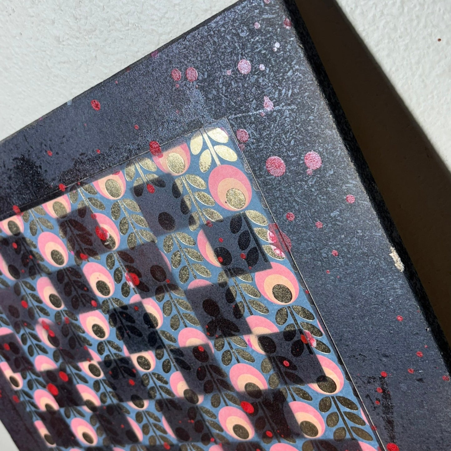 Vintage Dark Pattern - Large Scrapbook Chess Board