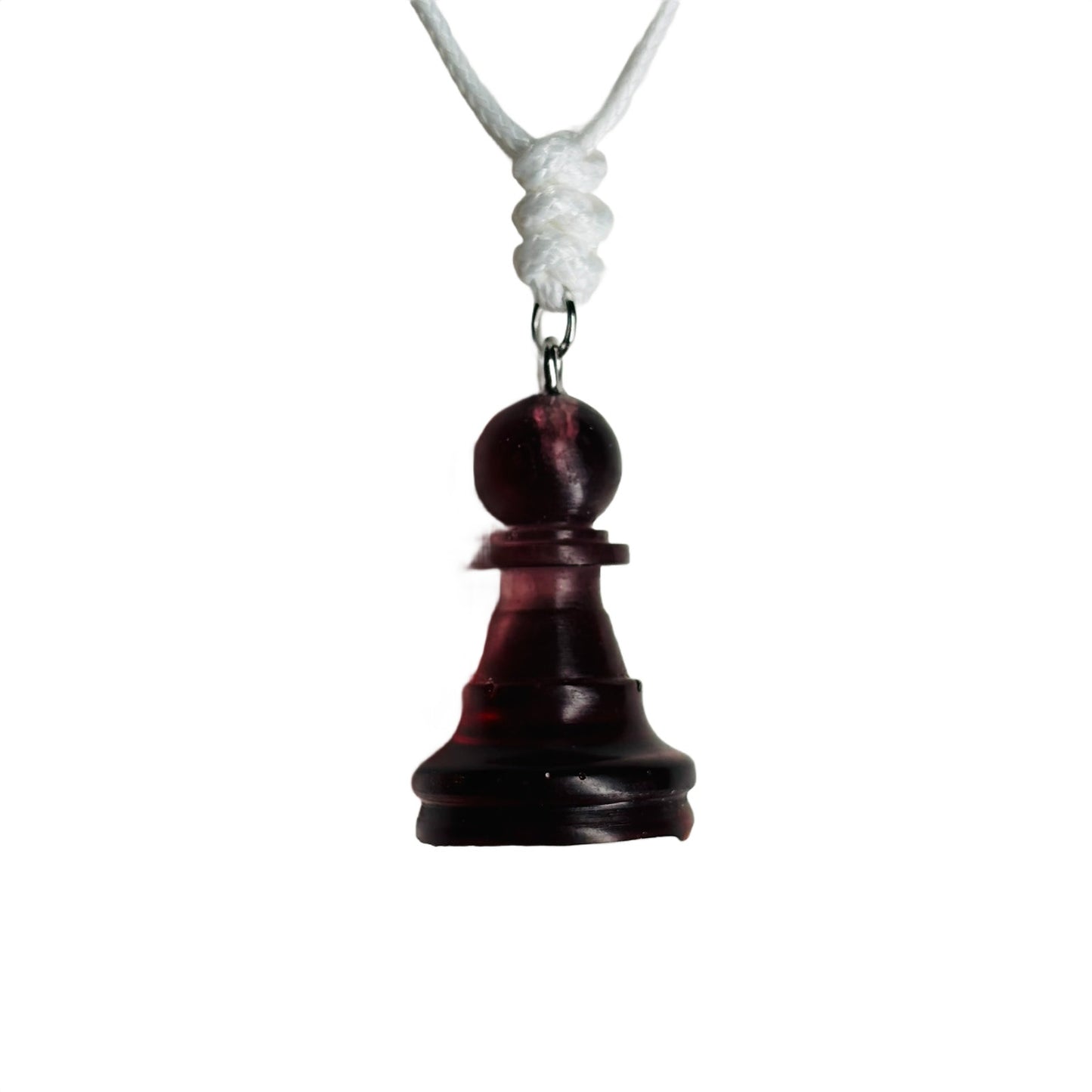Vampire red Pawn - Handmade Resin Chess Necklace