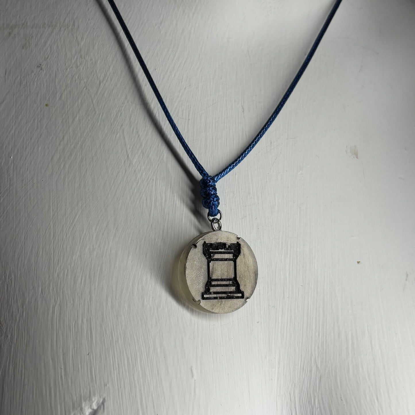 Classic Rook - Handmade Resin Chess Necklace