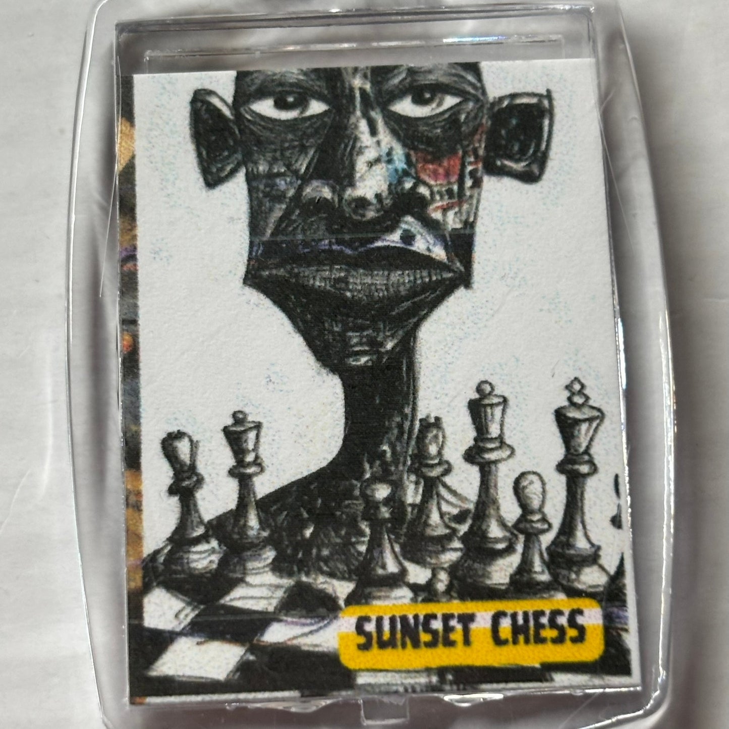 Smudge Grin - Chess  Photo Keychain
