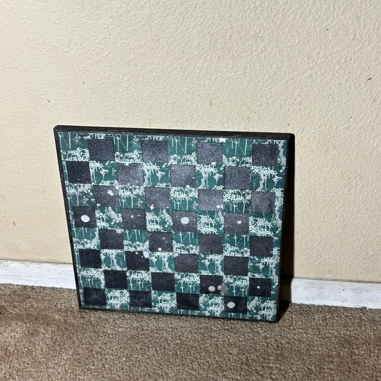 Chrome Green - Scrapbook Chess Board